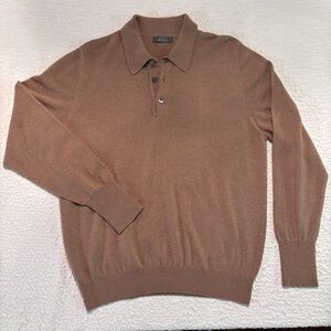 Ben Silver Hawico Scotland 100% Cashmere Sweater|Preppy Classic Corpcore|Lg